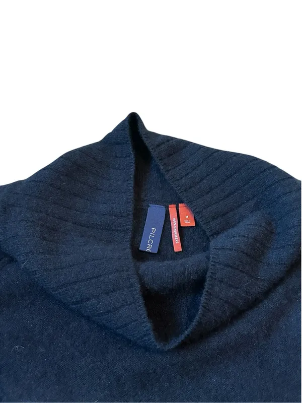Pilcro Cashmere Mock-Neck Sweater Vest Quiet Luxury Minimalist City Preppy - Image 4