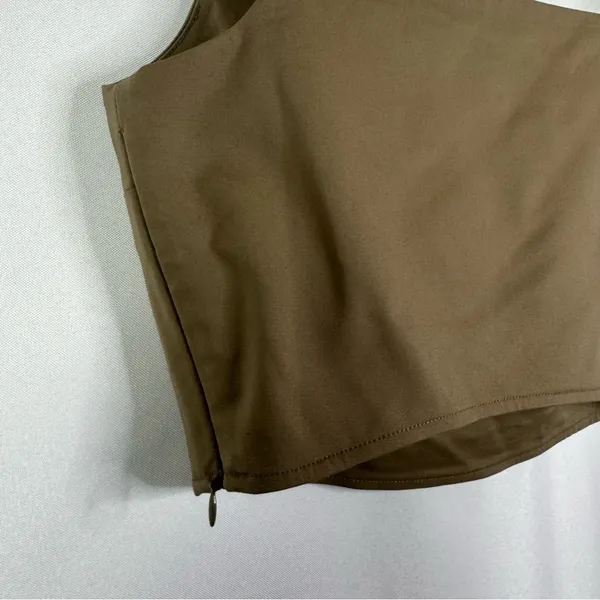 & Other‎ Stories Light Brown Square Neck Crop Tank Top 2 - Image 4