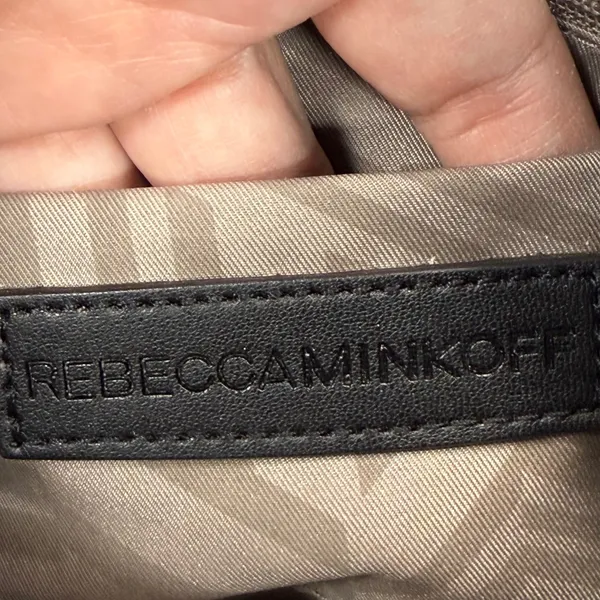 Rebecca Minkoff Crossbody Bag Leather Silver Hardware Pale Gray Small‎ - Image 15