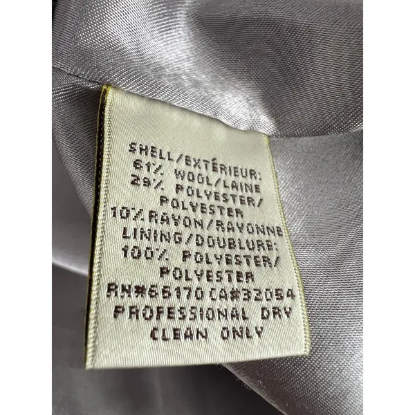 Anthropologie Elevenses Master Car Beige Tan Wool Blend Puff Sleeve Peacoat 4 - Image 10