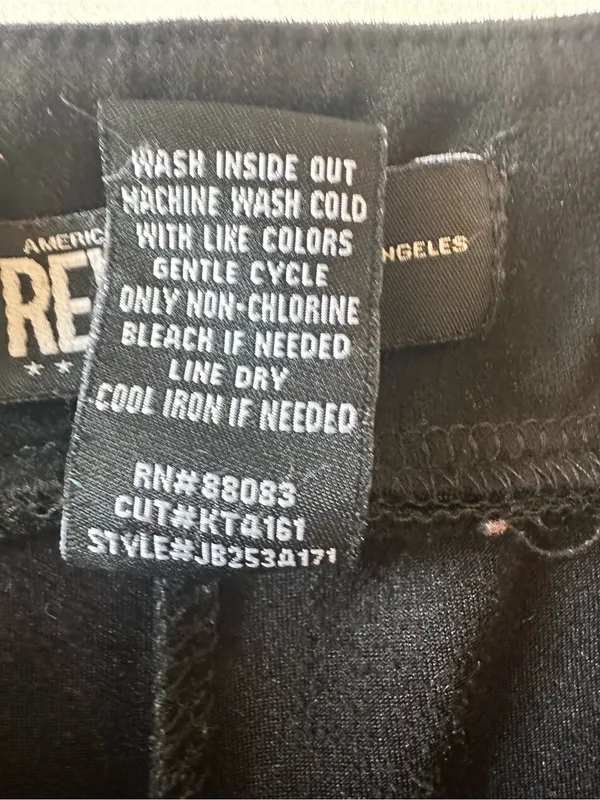 Rewash Black Flare Leg Trousers - Image 3
