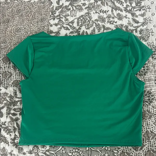 Live in the moment Green Women's Top size M - Image 3
