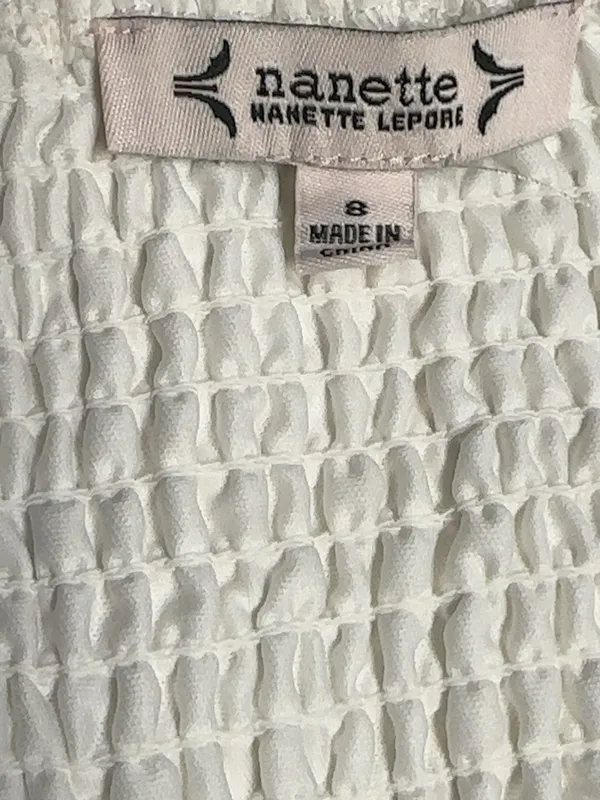 Nanette Nanette Lepore White Eyelet Maxi Dress Size 8 - Image 8