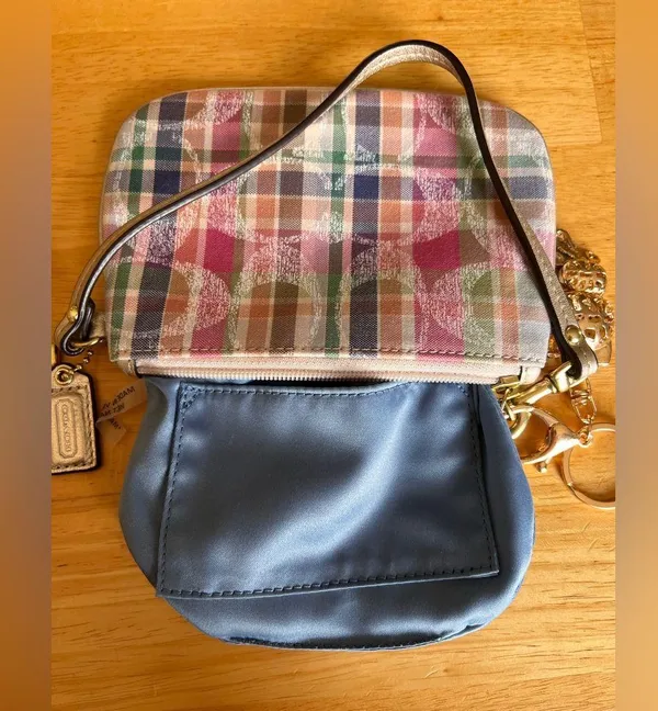 Coach Multicolor Plaid Wristlet - Image 12