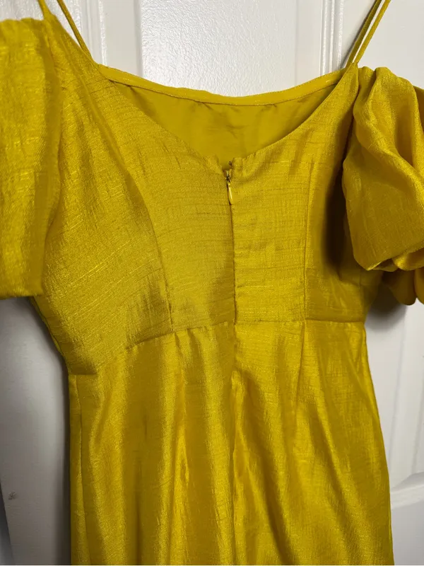 Anthropologie Let Me Be Slim Off The Shoulder Puff Sleeves Mini Dress - Image 7