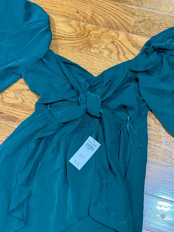 NWT Dark Green Abercrombie Mini Dress XS - Image 5