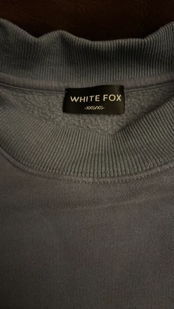 White Fox Sweatshirt Boutique Crewneck Blue - Image 2