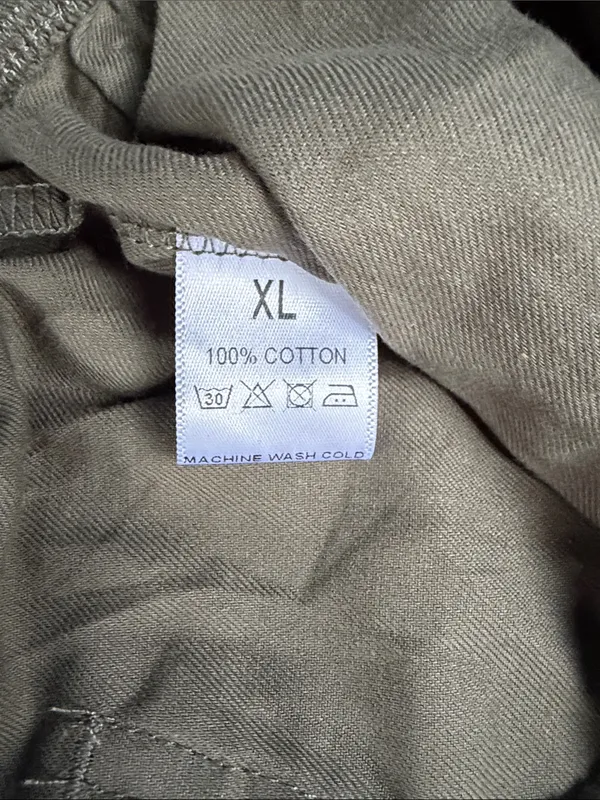 NWOT Women's Olive Drawstring Linen-Blend Shorts - Image 2