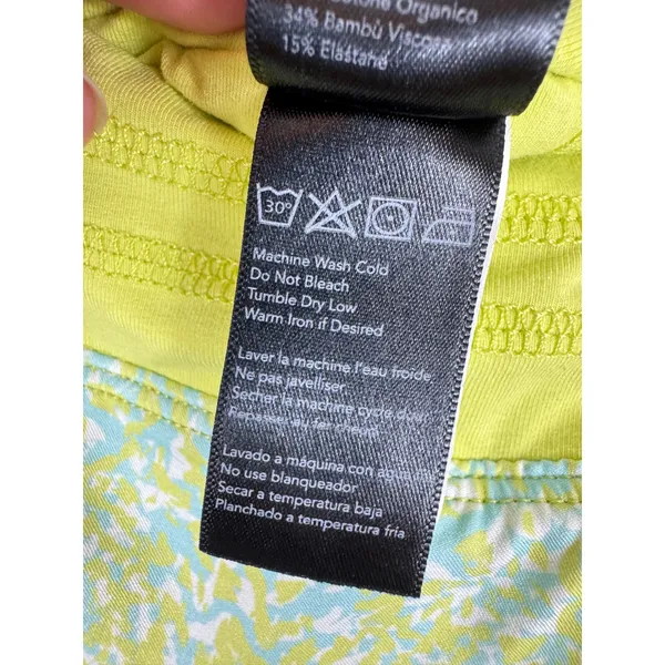 Tasc Rhythm‎ Womens Medium Yellow Blue Abstract Print Athletic Skort Tennis - Image 7