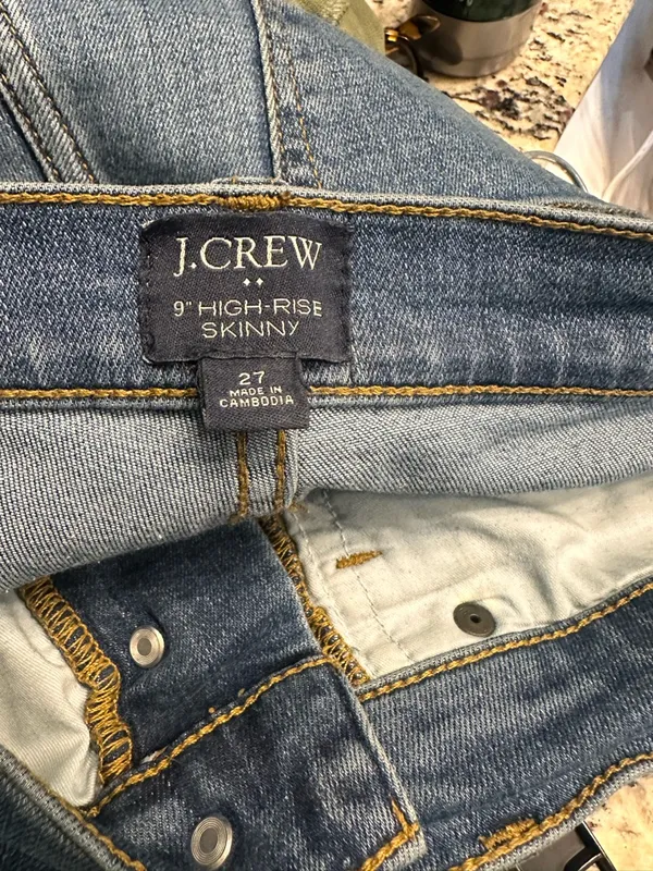 J. Crew Women's Skinny Button-Fly Jeans in Medium Blue Wash - Image 4