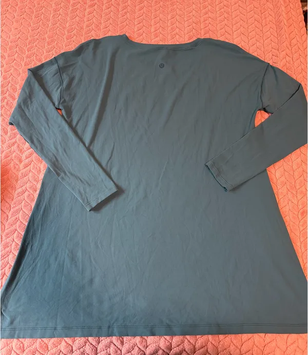 Lululemon Teal Blue Hit Unwind Long Sleeve Top - Image 7