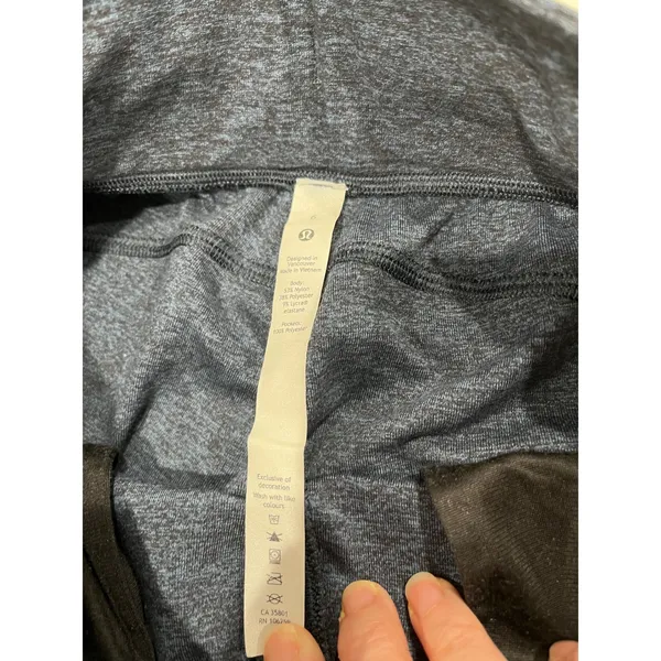 Lululemon Joggers Crop‎ Drawstring Lounge Athletic Casual Blue Size 6 - Image 2
