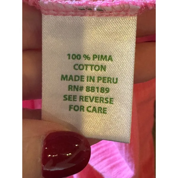 Lilly Pulitzer Dress Women Small Pink Pima Cotton‎ Slub Knit Casie Mini Tee Boho - Image 10