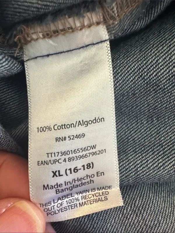 TIME AND TRU Denim Popover Top XL 27” p2p Indigo NWOT - Image 9