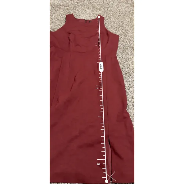 Ann Taylor Petite Burgundy Sleeveless Sheath Dress 4P New With Tags 21812804 - Image 8
