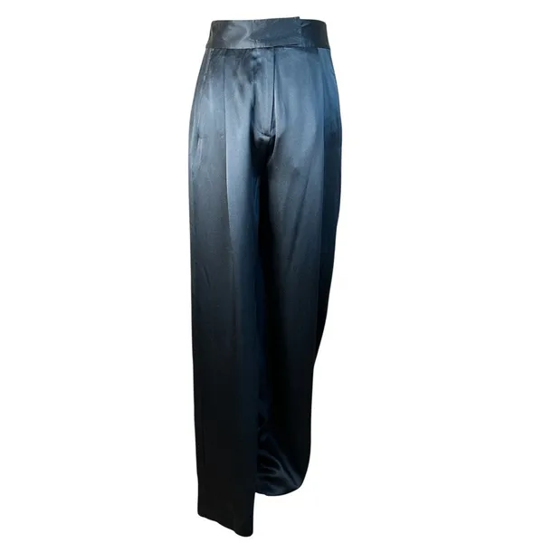 The Sei Wide Leg Trousers in Ink 2 New Womens Silk Pants - Image 6