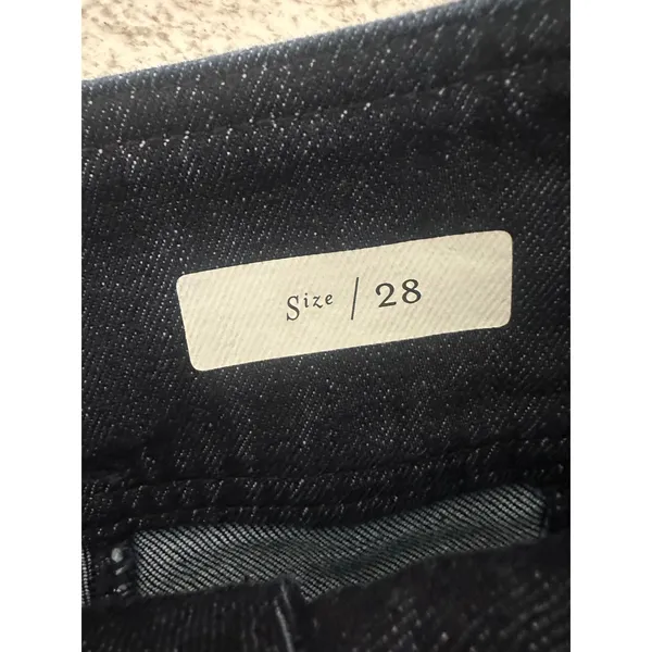 Pilcro & the Letterpress Dark Wash High Rise Straight Jeans w/ Scarf Belt 28 - Image 4