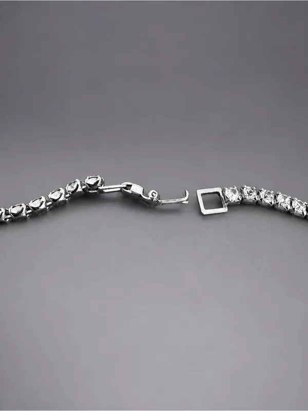 Vintage Retro Rhinestone Choker Necklace Circa 1950’s - Image 3