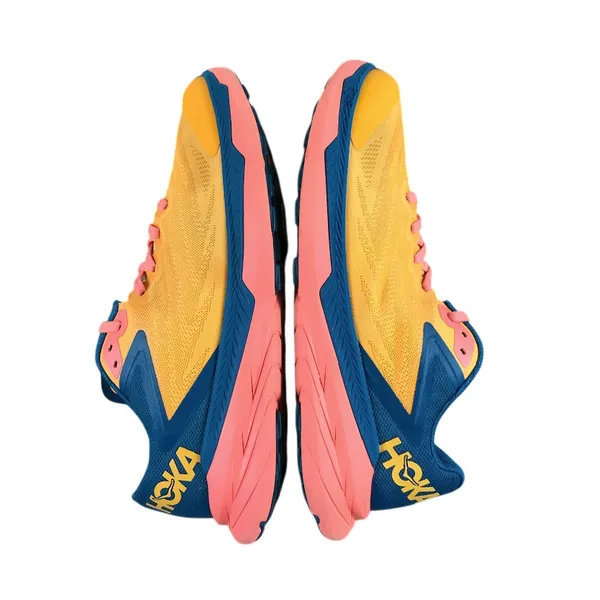HOKA One One Zinal Trail Running Shoe Sneaker Women 10B Orange Mesh Everyday - Image 7