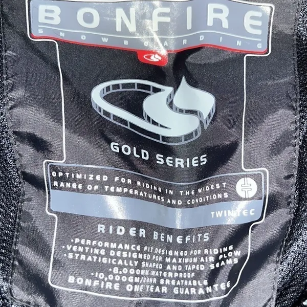 Bonfire Snowboarding - light blue pants - Gold Series - Large - Image 6