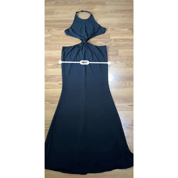 Retrofête Raven Black Cutout Bodycon Maxi Dress Evening Party Women’s XL - Image 6