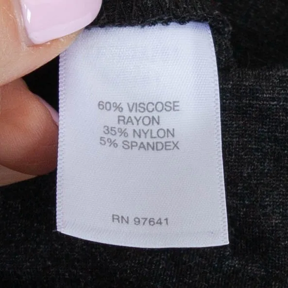J. Jill Ponte Slim Leg Pull‎ On Pants Size M Dark Gray Stretch Everyday Capsule - Image 8