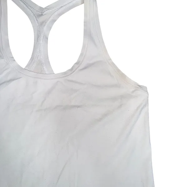 Lululemon White Racerback Tank Top‎ Womens Size 8 - Image 3