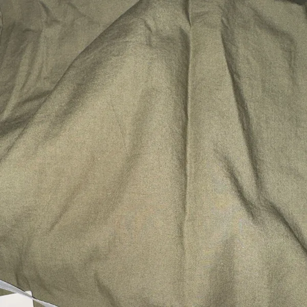 Zara White and Olive‎ Green Off-Shoulder Midi Dress - Image 8