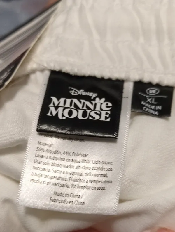 Disney Minnie Mouse White Skirt With Pockets Size XL - Image 7