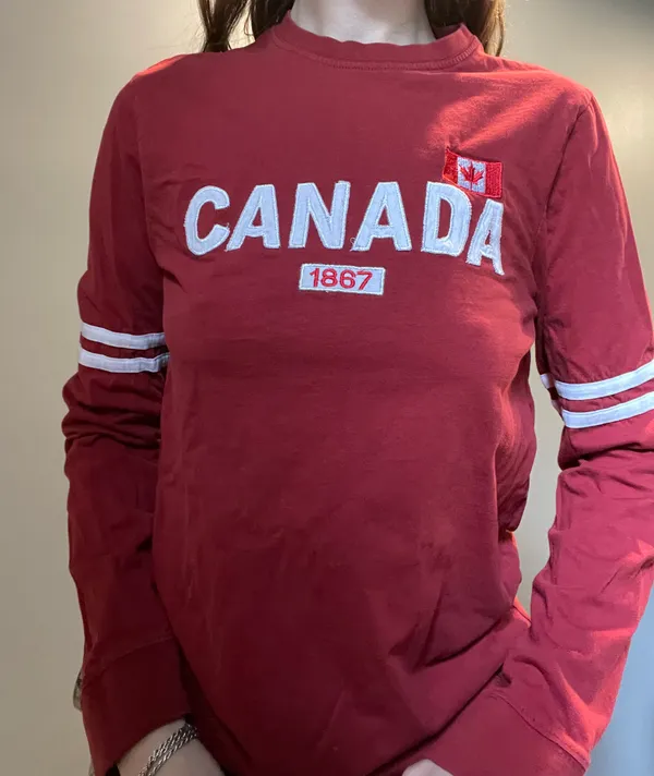 long sleeve canada tee Red Size M - Image 2