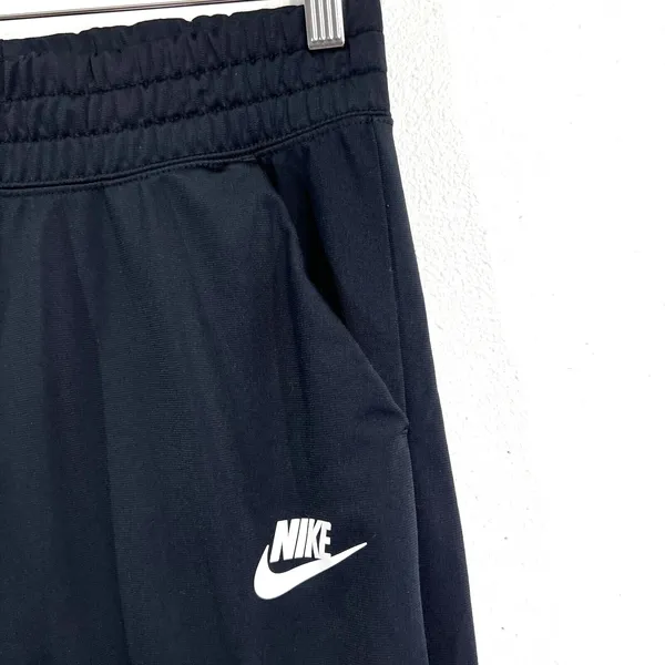 Nike Jogger Womens‎ Small Sportswear Heritage Black Poly Knit Pants DJ1099-010 - Image 7
