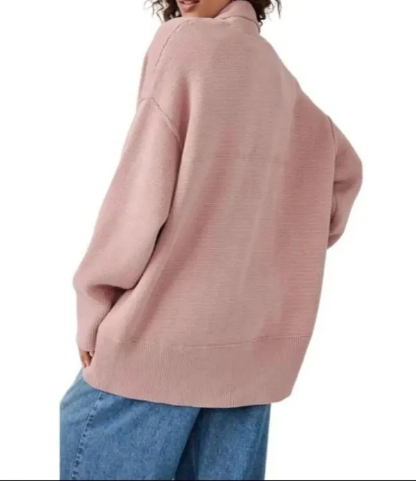 Free People Chamomile Oversize Cardigan in Rose - Image 2