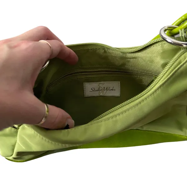 Vintage y2k lime green hand bag purse 🔥 - Image 4