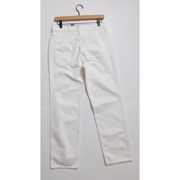 NWT!!‎ J. CREW White '84 Slouchy Jeans Solid Button Fly Straight Legs Size 27 - Image 8