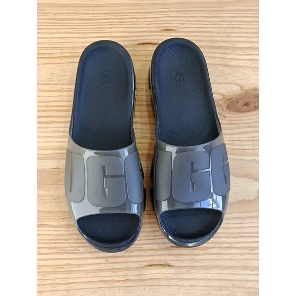 UGG Jella Clear Slide Sandals Black Transparent Chunky Lug Sole Women's US 8 - Image 3