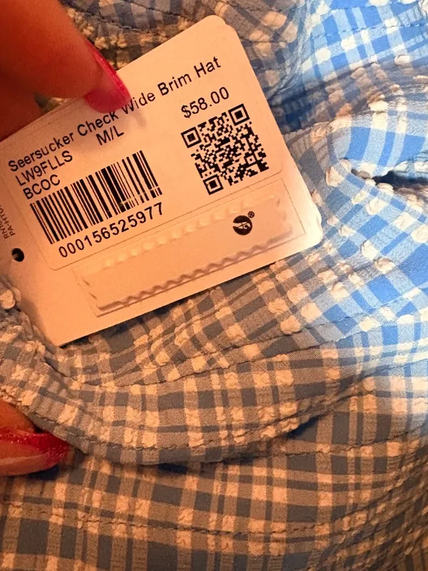 Lululemon Women's Seersucker Check Wide-Brim Hat - Image 2