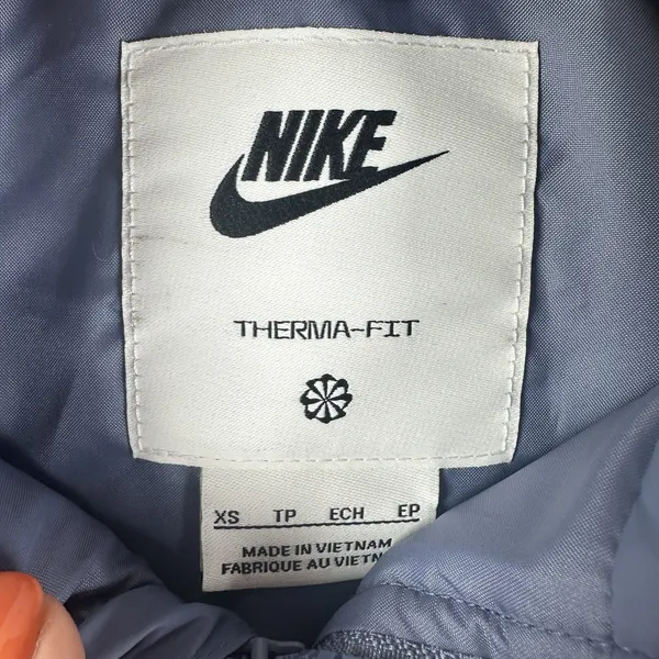 Nike Sportswear Classic Puffer Therma-FIT Loose Vest Womens XS Indigo Oversized - Image 5