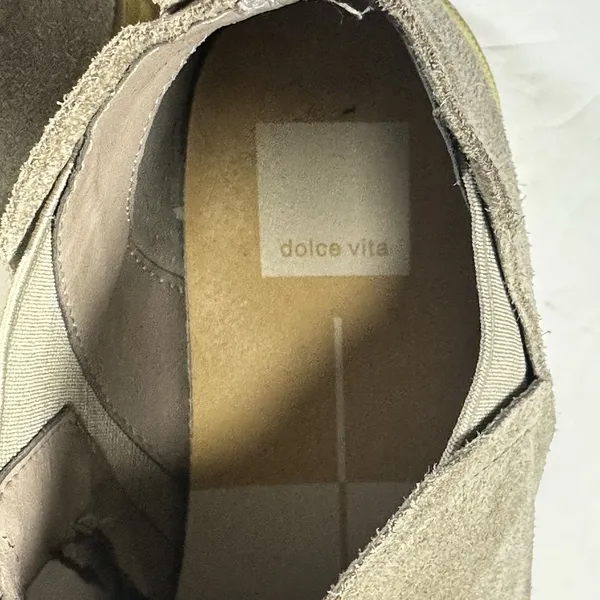 Dolce Vita Tasha Grey Suede Slip On Wedge Sneaker Ankle Boots Women’s 8 M - Image 6