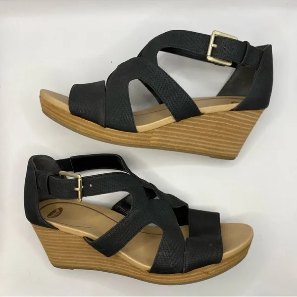 Dr Scholls Bailey Wedge Sandals in Black Size‎ 8.5 B39 - Image 8