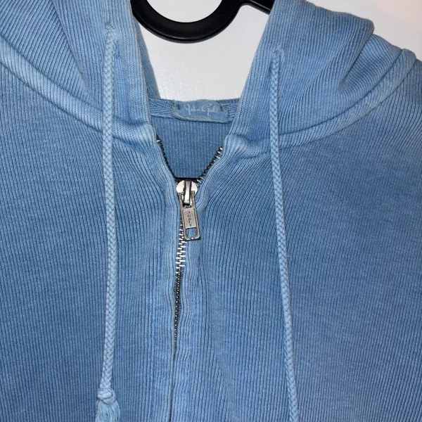 Brandy Melville crop zip hoodie - Image 3
