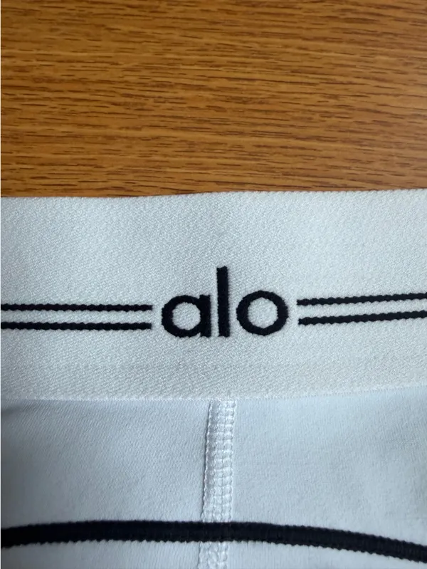 Alo White Yoga High-Waisted Leggings - Image 2