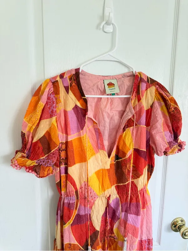 Farm Rio Patch Twirl Midi Dress - Image 3