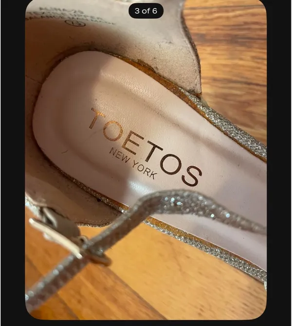 Wedges Gold Size 7.5 - Image 4