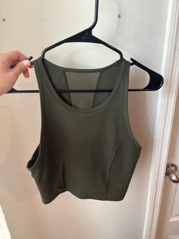 All In Motion Olive green workout top - Image 2