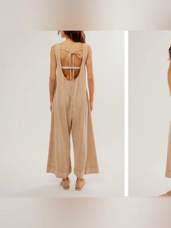 NWOT Free People FP One Callie One Piece - tan cream - XL - Image 4
