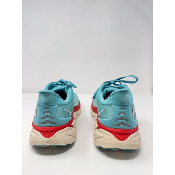 Hoka One One Womens Shoes Blue Red Clifton 8 Athletic Running Sneakers US 11 B - Image 6