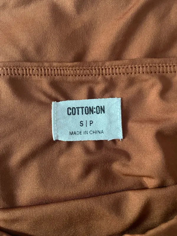 Women’s Rust Orange Stretch Strapless Tube Top - Image 3