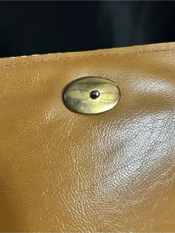 Gold Snakeskin Embossed Women’s Clutch Bag - Image 10