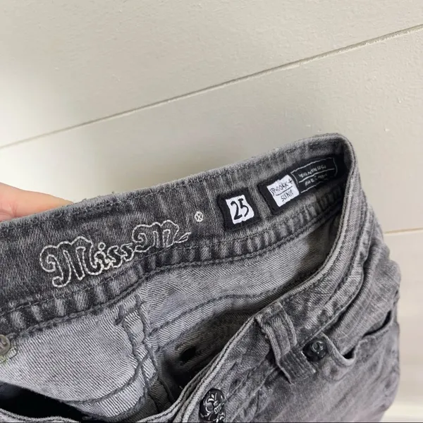 Miss Me Black Distressed Skinny Jeans - Image 8
