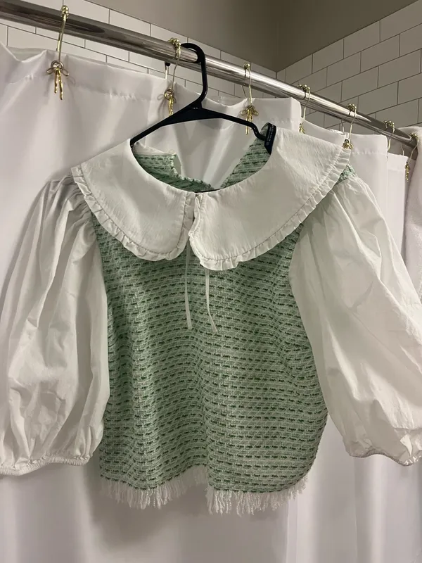 ZARA Peter Pan Collar Top - Image 3